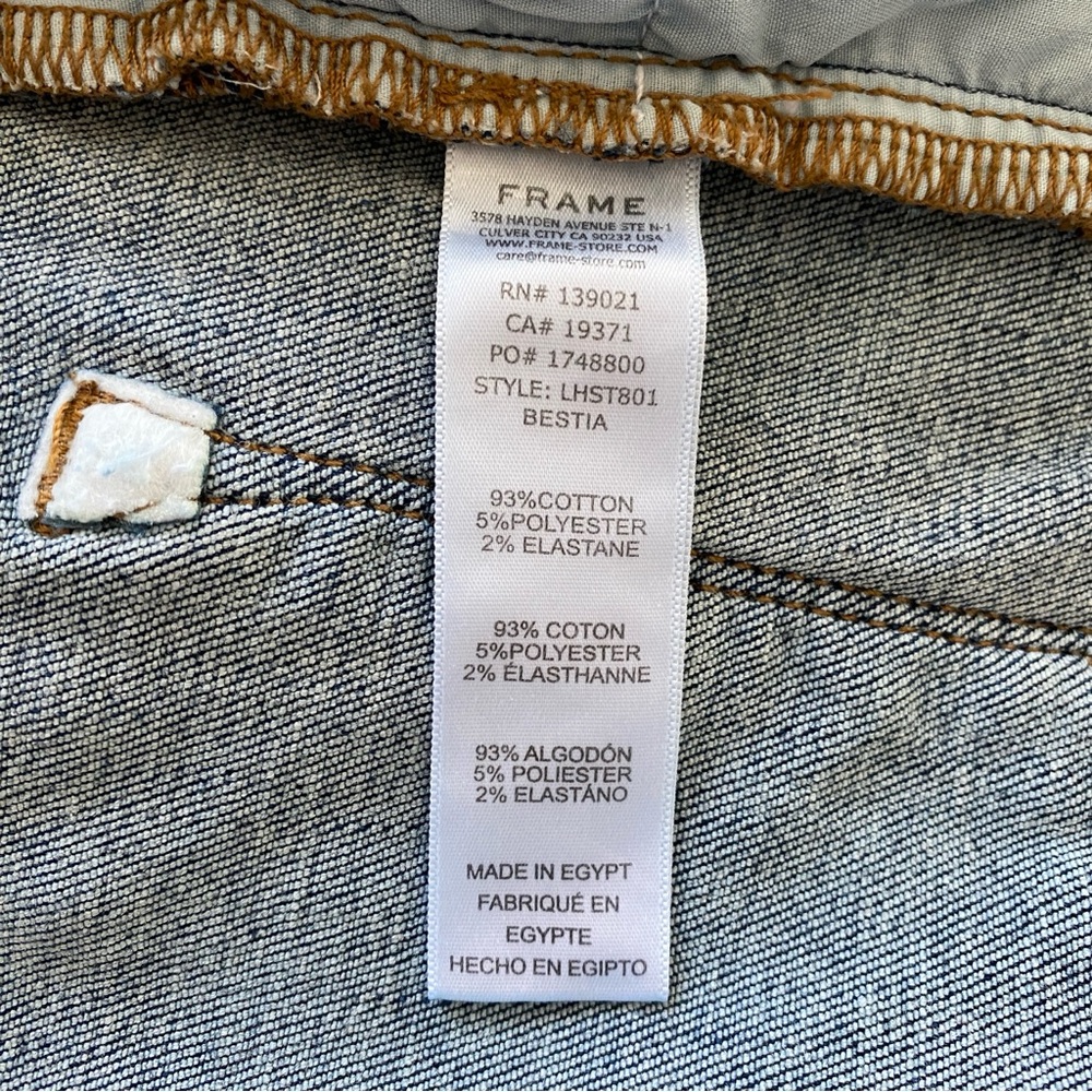 Frame Denim Women's Straight Leg Jeans in Medium Blue Wash - Picture 12 of 15